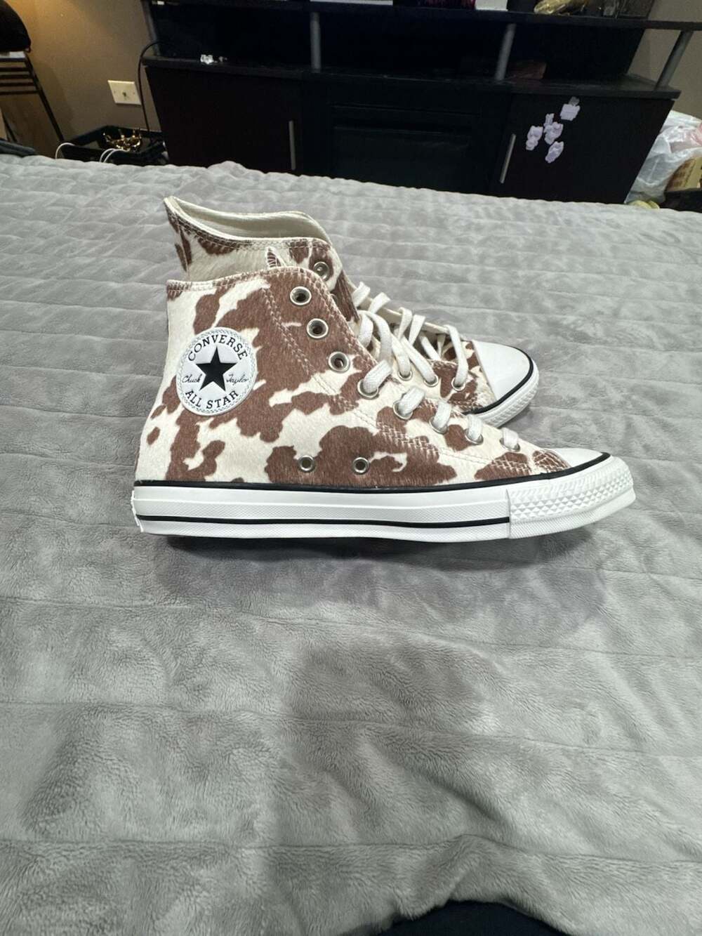 Converse Chuck Taylor All Star High Top Natural Cow Hair Sneakers